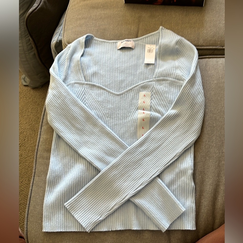 Baby Blue Light Sweater